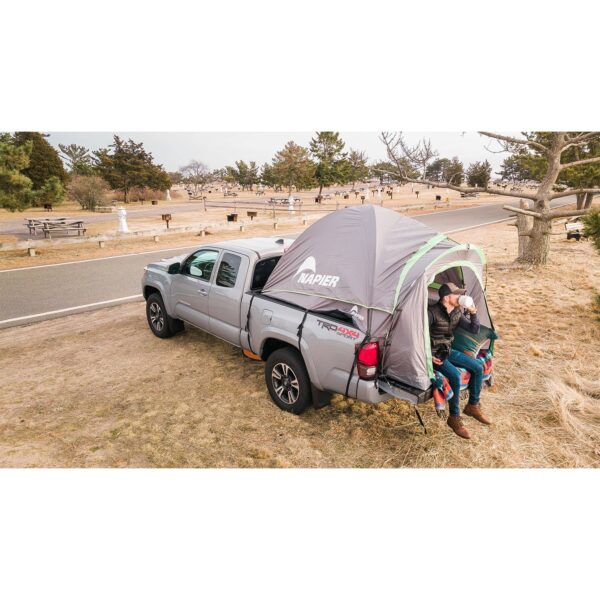Napier 19 Series Backroadz Full Size Long Bed 2 Person Truck Tent, Gray/Green