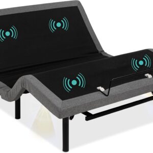Best Choice Products Ergonomic Twin XL Size Adjustable Bed Frame, Electric Base w/Wireless Remote Control, Nightlight, Massager, 2 USB Ports