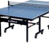 JOOLA Inside Professional MDF Indoor Ping Pong Table with Quick Clamp Table Tennis Net and Post Set - 10 Minute Easy Assembly - Tournament Quality - Foldable with Single Player Playback Mode