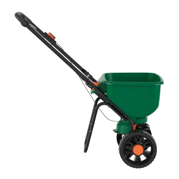 ffb63c31c9fc4fc3980a0b8584f53d76 Turf Builder EdgeGuard DLX Broadcast Spreader 15,000 sq. ft.