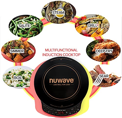 ffccbd76d66643ccaf20776d18dee357 Nuwave Gold Precision Induction Cooktop, Powerful with Large 8” Heating Coil