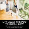 Rotator Pet Pro Lift-Away ADV Upright Vacuum with HEPA Filter, DuoClean PowerFins HairPro and Odor Neutralizer Technology, Pet Hair Pickup, For Carpets & Hardfloors, Dark Grey, LA555